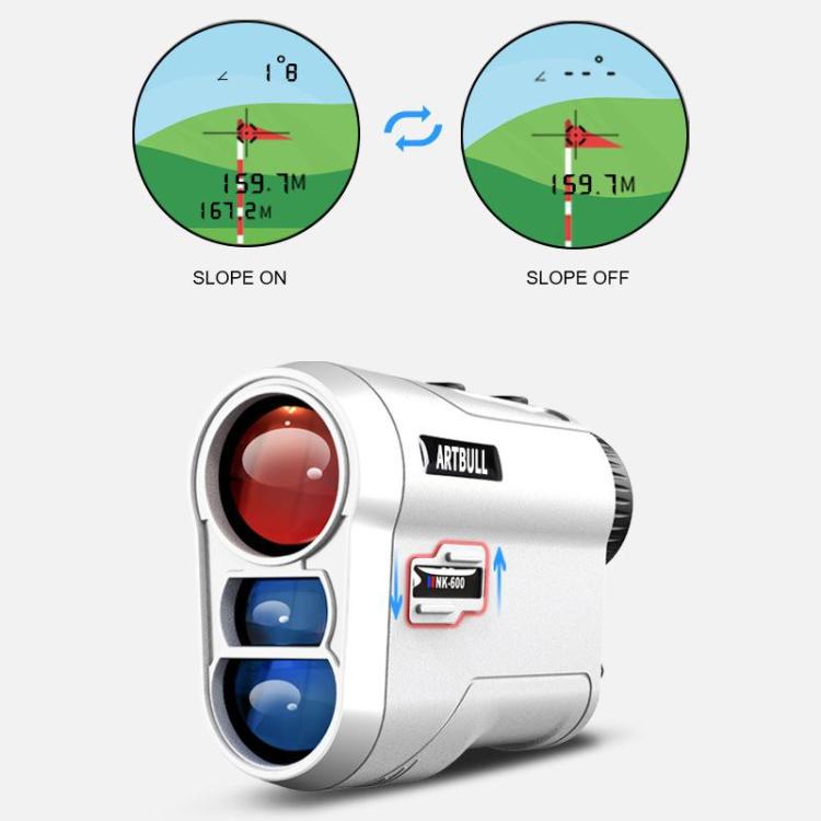 ARTBULL Lock Flag Ramp Outdoor Golf Laser Rangefinder Telescope, 600m, 1000m