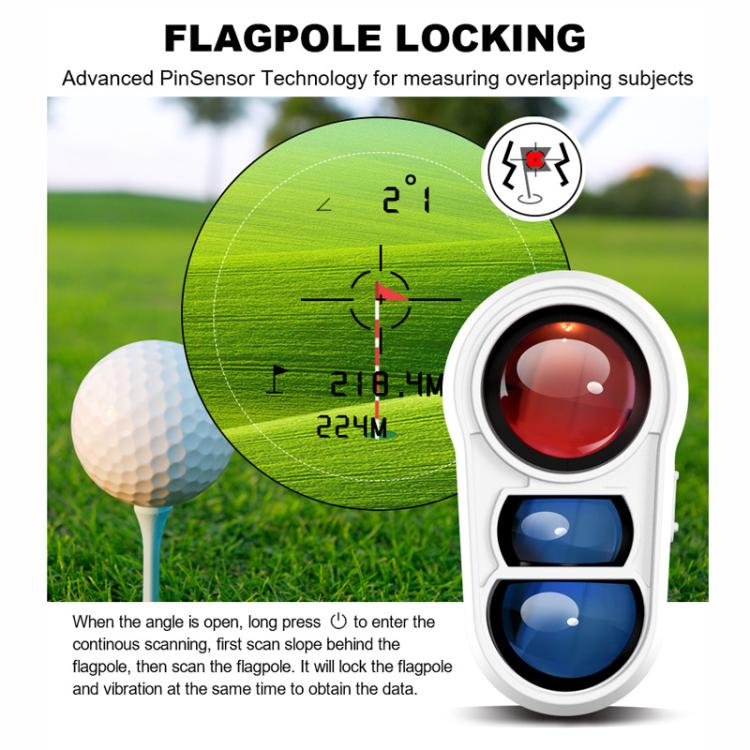 ARTBULL Lock Flag Ramp Outdoor Golf Laser Rangefinder Telescope, 600m, 1000m