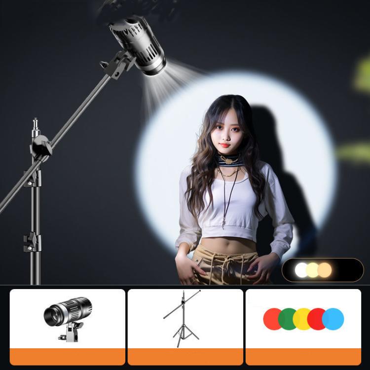 102 LEDs Spotlight Portrait Photography Fill Light Adjustable Focus Triple Color Temperature, CN Plug, 100W, 175W, 275W, 100W+2.1m Tripod, 175W+2.1m Tripod, 275W+2.1m Tripod, 275W+2.1m Tripod+Crossbar