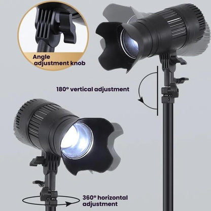 102 LEDs Spotlight Portrait Photography Fill Light Adjustable Focus Triple Color Temperature, CN Plug, 100W, 175W, 275W, 100W+2.1m Tripod, 175W+2.1m Tripod, 275W+2.1m Tripod, 275W+2.1m Tripod+Crossbar