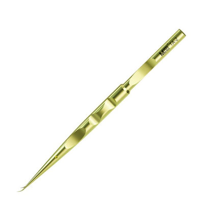 MaAnt Titanium Tweezers Antistatic Small Clip Bird Nest Hair Picking Pink Prick Clip Repair Tool, Straight, Curve
