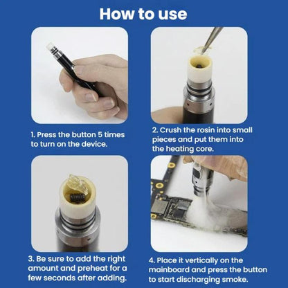 No Iron Short Circuit Detection Rosin Atomizer Cell Phone Motherboard Chip Repair Rosin Pen, A1 Rosin Pen