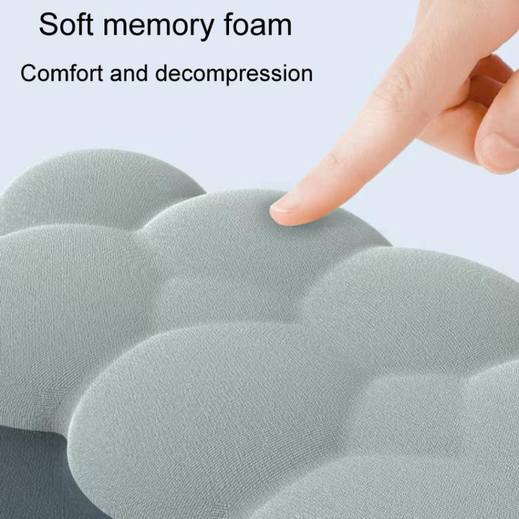 3pcs / Set Cloudy Gradient Memory Foam Silicone Wrist And Keyboard Mouse Pad, Model 3, Model 5, Model 8, Model 9, Model 10, Model 11, Model 12, Model 13, Model 14, Green, Blue+Yellow, Blue+Gray, Navy Blue+Gray