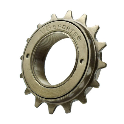 VG SPORTS Stroller Scooter Bicycle Single Speed Flywheel, 16T Silver, 16T Black, 16T Brown, 18T Silver, 18T Black, 18T Brown, 20T Silver, 20T Black, 20T Brown, 22T Silver, 22T Black, 22T Brown, 24T Brown