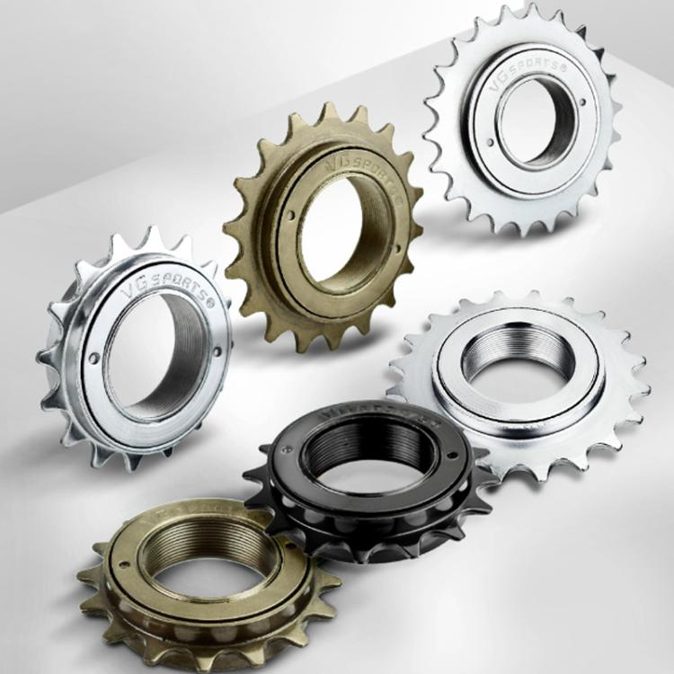 VG SPORTS Stroller Scooter Bicycle Single Speed Flywheel, 16T Silver, 16T Black, 16T Brown, 18T Silver, 18T Black, 18T Brown, 20T Silver, 20T Black, 20T Brown, 22T Silver, 22T Black, 22T Brown, 24T Brown