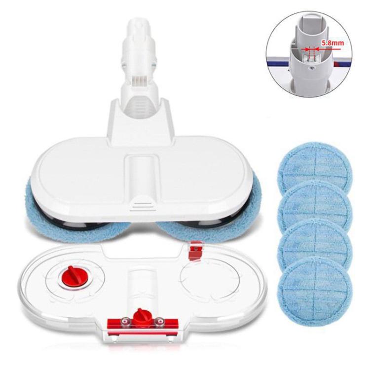 Electric Mop Head With Water Tank for Xiaomi Dreame / Dyson Handheld Vacuum Cleaner, Narrow 6 Gray Rags, Narrow 6 Blue Rags, Wide  6 Gray Rags, Wide 6 Blue Rags