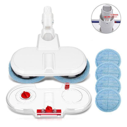 Electric Mop Head With Water Tank for Xiaomi Dreame / Dyson Handheld Vacuum Cleaner, Narrow 6 Gray Rags, Narrow 6 Blue Rags, Wide  6 Gray Rags, Wide 6 Blue Rags