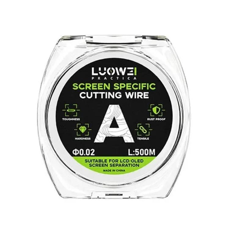 LUOWEI 500M Steel Wire Cell Phone Screen Separation Wire Cutting Wire, A 0.02mm, B 0.028mm, C 0.03mm, D 0.035mm