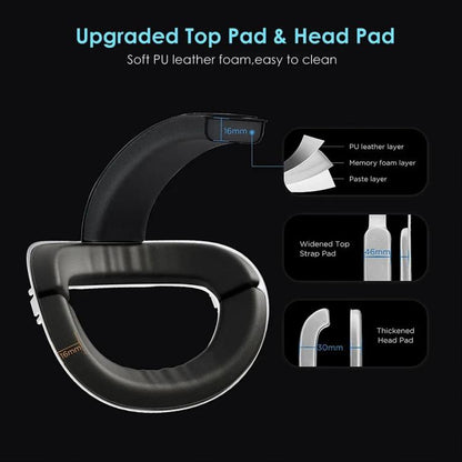 For Meta Quest 2 VR RGB Head Strap Adjustable Headband Built-in 8000 mAh Battery, For Meta Quest 2 (Gaming White), For Meta Quest 2 (Gaming Black), For Meta Quest 2 (White)