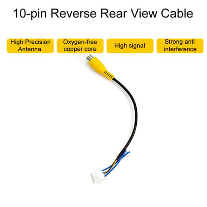 Palminfo Android Navigation Cable 7-Heads Audio Cable 16 Pin Power Cord GPS Antenna 4 Pin 6 Pin USB Cable Rear View Line, 6pcs / Set