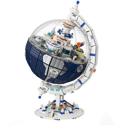 Migrating Star Program Rotatable Globe Building Blocks Assembly Model Ornaments Boys Toy, WeKKi 506502