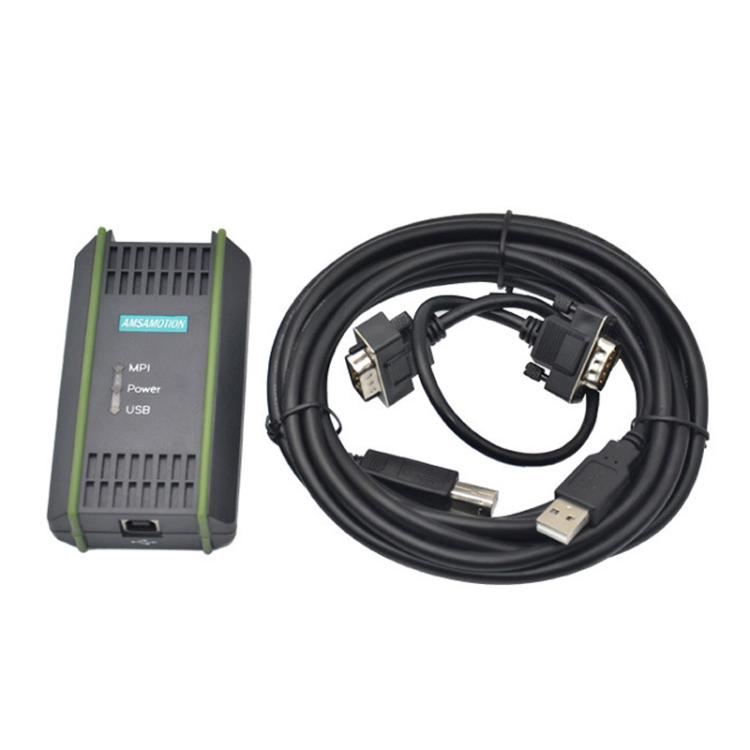 AMSAMOTION USB-MPI Programming Cable For Siemens S7-200/300/400PLC / 6ES7972-0CB20-0XA0, 2.5m, Photoelectric Isolation 4.5m, Electromagnetic Isolation 4.5m