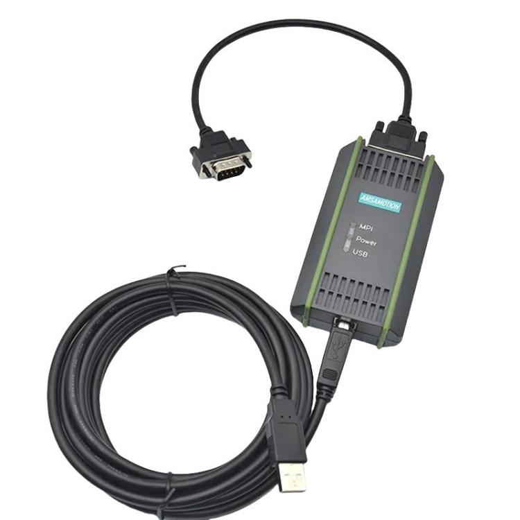 AMSAMOTION USB-MPI Programming Cable For Siemens S7-200/300/400PLC / 6ES7972-0CB20-0XA0, 2.5m, Photoelectric Isolation 4.5m, Electromagnetic Isolation 4.5m