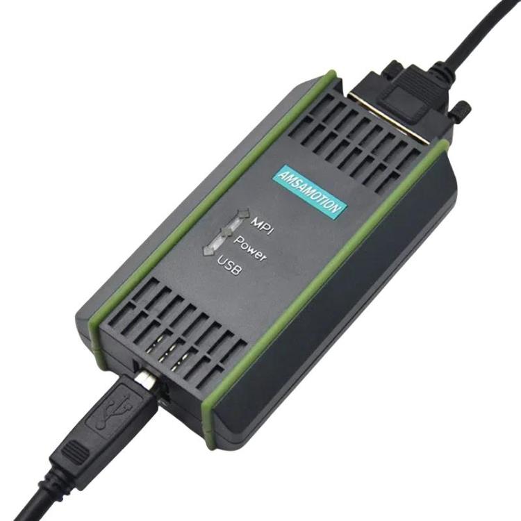 AMSAMOTION USB-MPI Programming Cable For Siemens S7-200/300/400PLC / 6ES7972-0CB20-0XA0, 2.5m, Photoelectric Isolation 4.5m, Electromagnetic Isolation 4.5m