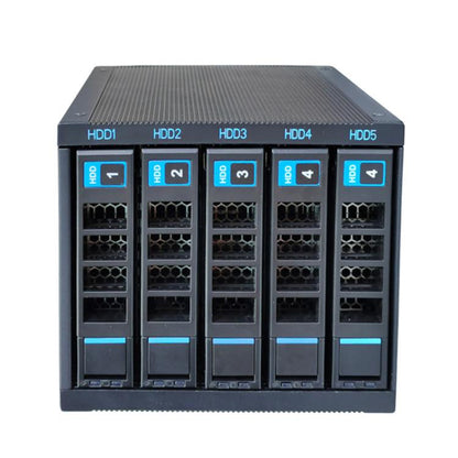 5-Bay Hot Swap Hard Drive Cage 3.5"/2.5" HDD/SSD Compatible For 3x5.25" Optical Drive Position