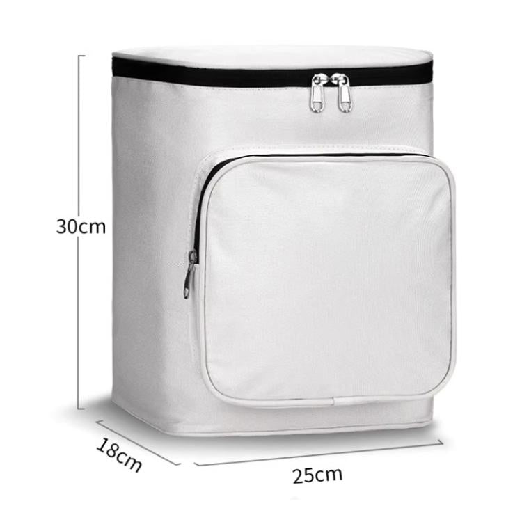 Electric Vehicle Front Helmet Raincoat Storage Waterproof Bag, White, Black, White with Film, Black with Film