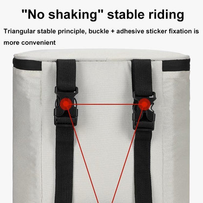 Electric Vehicle Front Helmet Raincoat Storage Waterproof Bag, White, Black, White with Film, Black with Film