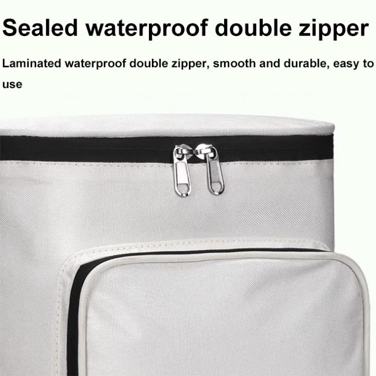 Electric Vehicle Front Helmet Raincoat Storage Waterproof Bag, White, Black, White with Film, Black with Film