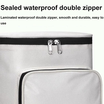 Electric Vehicle Front Helmet Raincoat Storage Waterproof Bag, White, Black, White with Film, Black with Film