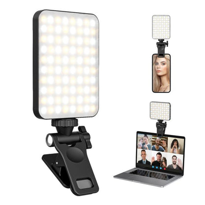 1/4 Screw Universal Fill Light Cell Phone Clip GoPro Video Conference Laptop PC External Clip