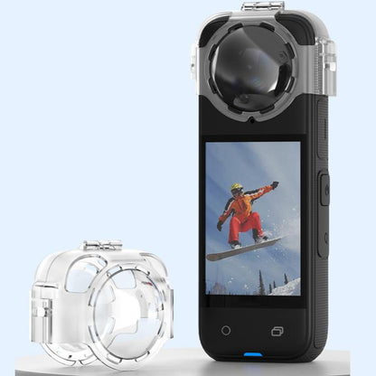For Insta360 X4 HEPAIL AC37 Lens Anti-fog Snap-on Protective Mirror Front and Rear Lens Protectors, AC37