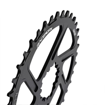 RACEWORK 7075-T6 For SRAM Mountain Bike Single Plate Round Bicycle Sprocket, 3mm 32T, 3mm 34T, 3mm 36T, 3mm 38T, 6mm 32T, 6mm 34T, 6mm 36T