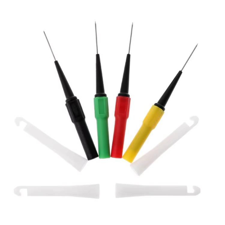 4pcs /Set 0.7mm Multimeter Non-Destructive Probe Electrical Auto Repair Test Probe