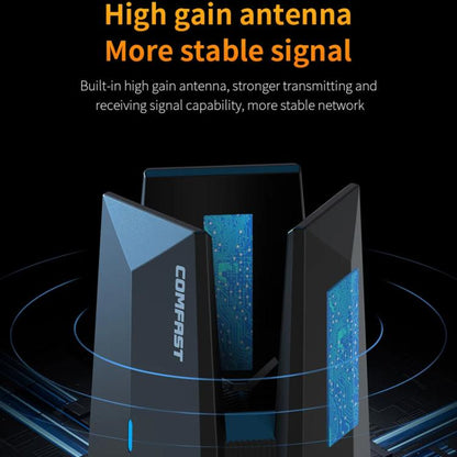 COMFAST CF-987BE Tri-band 6500Mbps WiFi7 USB 3.0 Wireless Network Adapter, CF-987BE