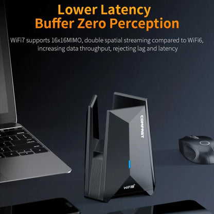 COMFAST CF-987BE Tri-band 6500Mbps WiFi7 USB 3.0 Wireless Network Adapter, CF-987BE