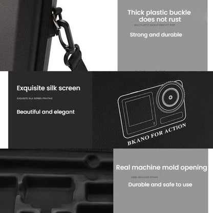 BKANO For DJI Osmo Action 3 / 4 / 5 Pro Sports Camera Storage Bag Portable Protective Bag Case