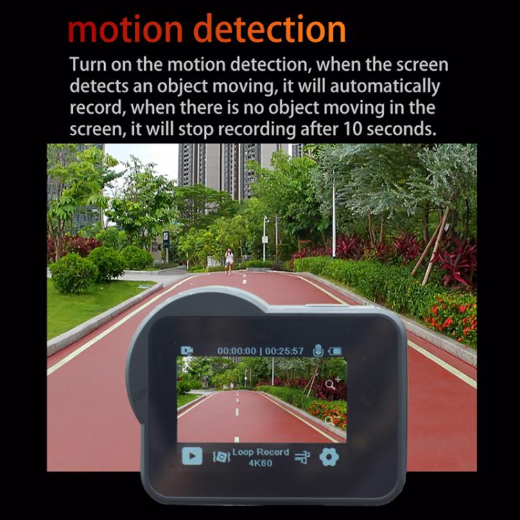 VIRAN V10 5K WiFi 2.0-Inch IPS Screen IP68 Waterproof Six-Axis Anti-Shake Sports Camera, V10