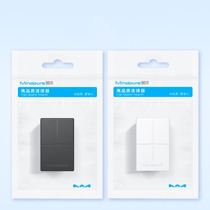 Mindpure AD043 2pcs Network Cable Pair Connector Extender Adapter RJ45 Network Gigabit Dual Pass-through Broadband Crystal Heads, AD043