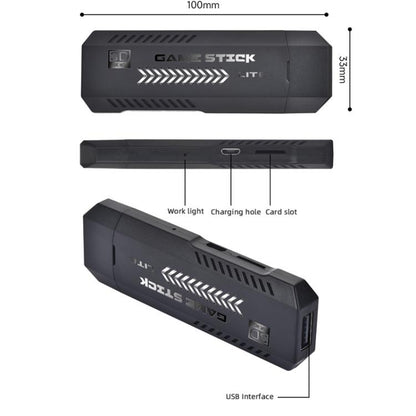 M10 Pro 4K TV Game Player 3D HD Retro Video Game Console, 64G With Wired Controller, 128G With Wired Controller, 256G With Wired Controller, 64G With Charged Controller, 128G With Charged Controller, 256G With Charged Controller