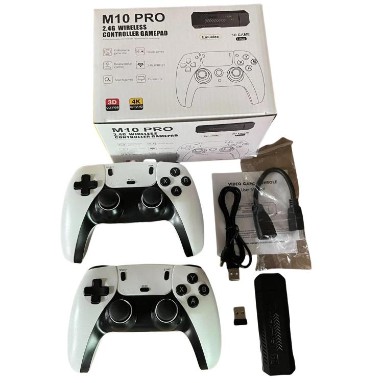 M10 Pro 4K TV Game Player 3D HD Retro Video Game Console, 64G With Wired Controller, 128G With Wired Controller, 256G With Wired Controller, 64G With Charged Controller, 128G With Charged Controller, 256G With Charged Controller
