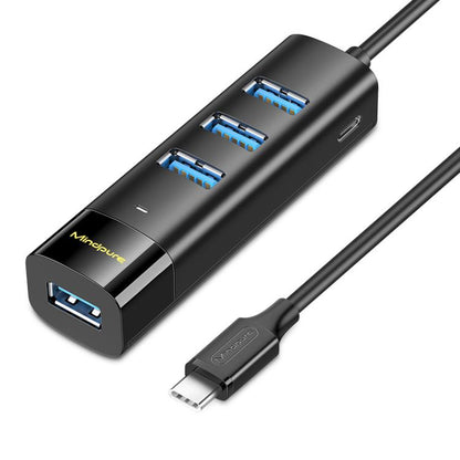 To 4-port USB3.0 Long Hub Docking Station Splitter, Mindpure US022 0.3m USB, Mindpure US022 1m USB, Mindpure US022 1.5m USB, Mindpure US023 0.3m Type-C, Mindpure US023 1m Type-C, Mindpure US023 1.5m Type-C