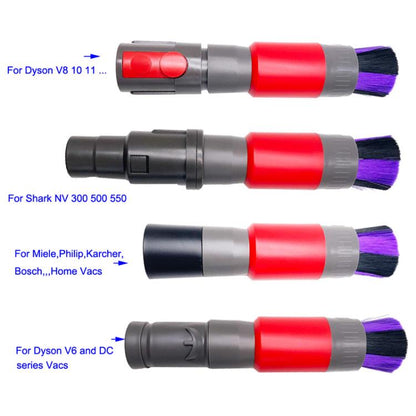 Vacuum Cleaner Dusting Streak Free Soft Brush Replacement Accessory Set, 32mm Soft Brush, 32mm Soft Brush+Connector For Dyson V8, 32mm Soft Brush+DC Connector, 32mm Soft Brush+35mm Connector, 32mm Soft Brush+Connector For Shark