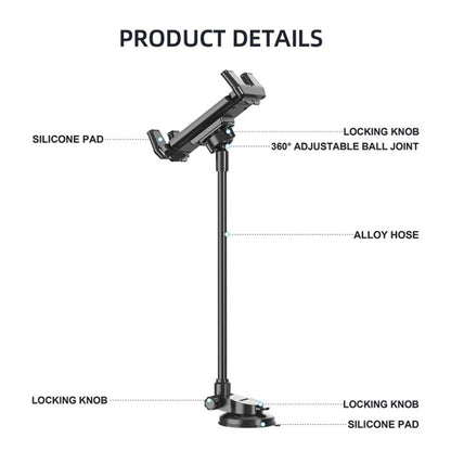Car Suction Cup Extended Hose Universal Cell Phone Tablet Holder