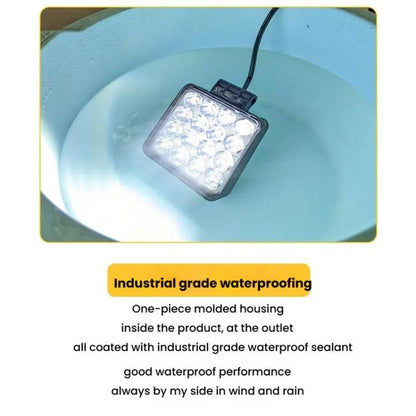 DC 12V-80V Forklift LED High Brightness Front Working Headlight, 4 Inches 9 Beads