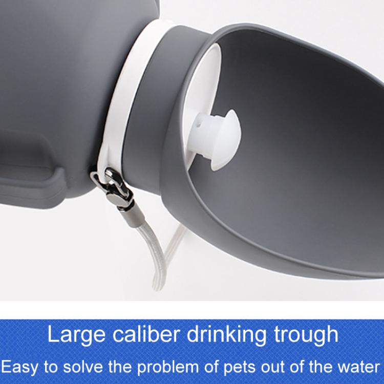 Convenient Collapsible Pet Water Bottle Outdoor Dog Walking Drinking Waterer Mug, 800ml
