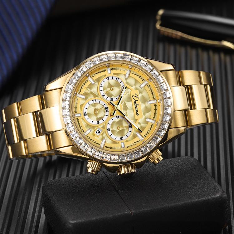 Dulunwe 6055B 30m Waterproof Luminous Automatic Mechanical Watch
