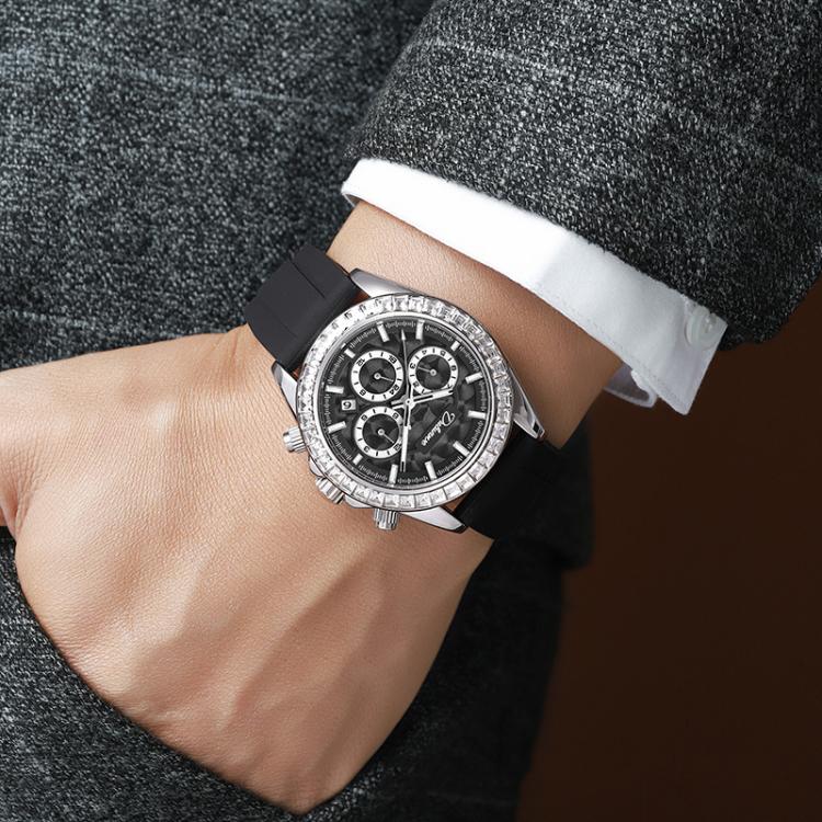 Dulunwe 6055B 30m Waterproof Luminous Automatic Mechanical Watch