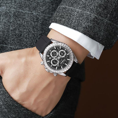Dulunwe 6055B 30m Waterproof Luminous Automatic Mechanical Watch