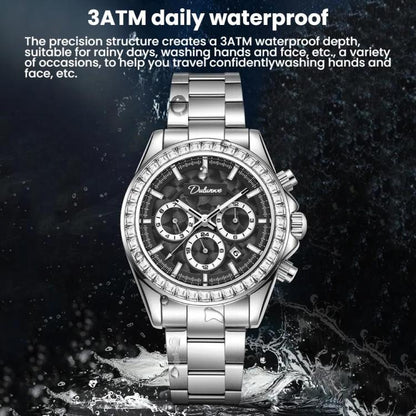 Dulunwe 6055B 30m Waterproof Luminous Automatic Mechanical Watch