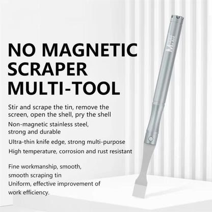 Cell Phone Repair Non-Magnetic Stainless Steel Scraper Removal Tablet Paste Stirring BGA Pry Bar Degumming Tool, M-068
