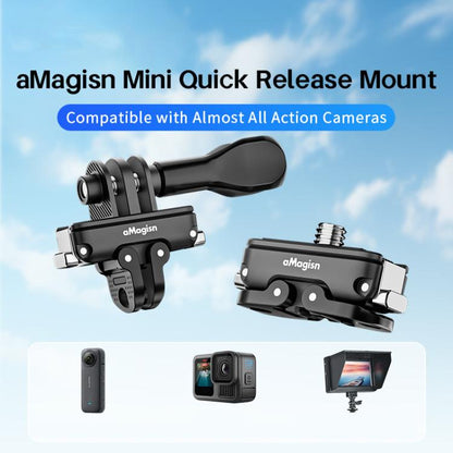 aMagisn Mini Quick Release Mount for Sports Cameras, 2-claw Base+1/4 Inch Cover, 2-claw Base+3-claw Cover, 1/4 Inch Base + 1/4 Inch Cover, 1/4 Inch Base+3-claw Cover, 2-claw Main Body, 1/4 Inch Main Body, 1/4 Upper Cover, 3-claw Upper Cover