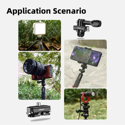 aMagisn Mini Quick Release Mount for Sports Cameras, 2-claw Base+1/4 Inch Cover, 2-claw Base+3-claw Cover, 1/4 Inch Base + 1/4 Inch Cover, 1/4 Inch Base+3-claw Cover, 2-claw Main Body, 1/4 Inch Main Body, 1/4 Upper Cover, 3-claw Upper Cover