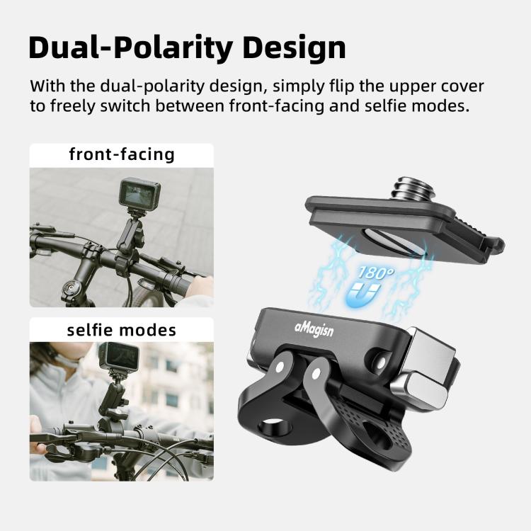 aMagisn Mini Quick Release Mount for Sports Cameras, 2-claw Base+1/4 Inch Cover, 2-claw Base+3-claw Cover, 1/4 Inch Base + 1/4 Inch Cover, 1/4 Inch Base+3-claw Cover, 2-claw Main Body, 1/4 Inch Main Body, 1/4 Upper Cover, 3-claw Upper Cover