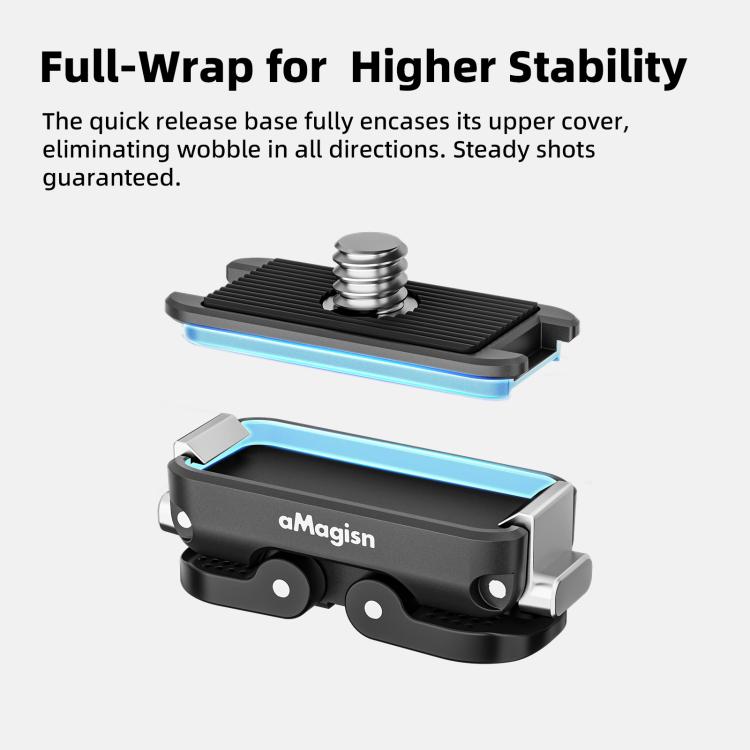 aMagisn Mini Quick Release Mount for Sports Cameras, 2-claw Base+1/4 Inch Cover, 2-claw Base+3-claw Cover, 1/4 Inch Base + 1/4 Inch Cover, 1/4 Inch Base+3-claw Cover, 2-claw Main Body, 1/4 Inch Main Body, 1/4 Upper Cover, 3-claw Upper Cover
