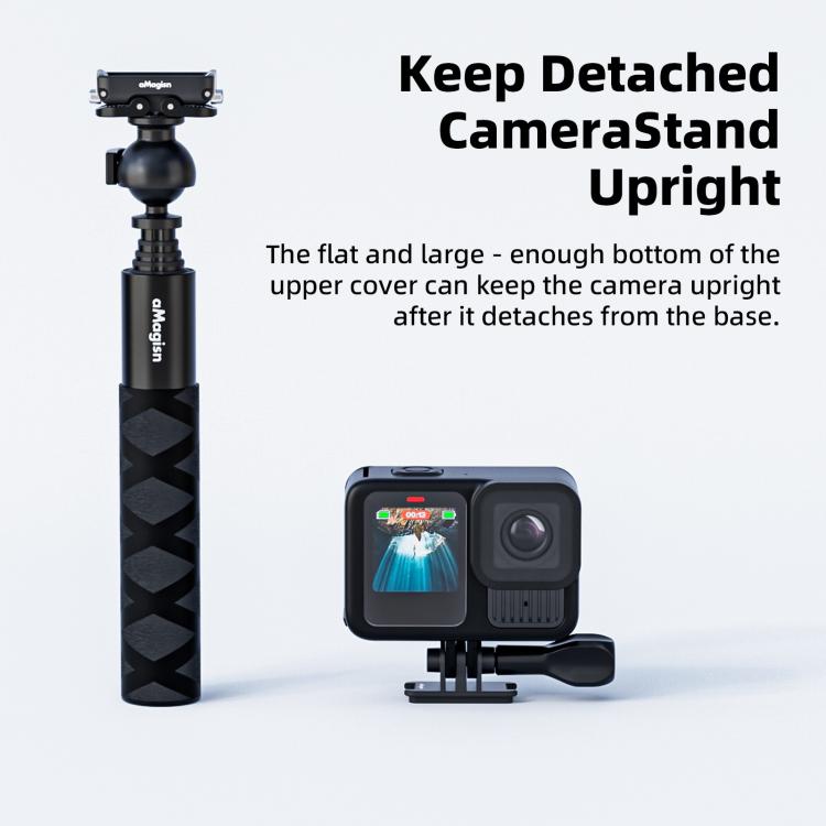 aMagisn Mini Quick Release Mount for Sports Cameras, 2-claw Base+1/4 Inch Cover, 2-claw Base+3-claw Cover, 1/4 Inch Base + 1/4 Inch Cover, 1/4 Inch Base+3-claw Cover, 2-claw Main Body, 1/4 Inch Main Body, 1/4 Upper Cover, 3-claw Upper Cover