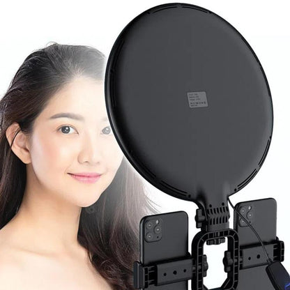 Live Streaming Fill Light LED Photography Lamp Mobile Phone Eye Protection Soft Light Selfie Lamp, 8inch（Black）, 10inch（Black）, 10inch（White）, 12inch（Black）